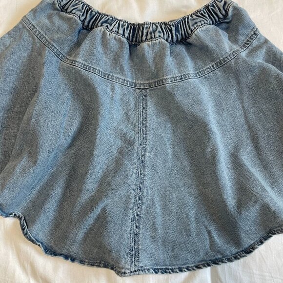 American Eagle Aerie Size Small Denim Circle Mini Skirt - Picture 5 of 8